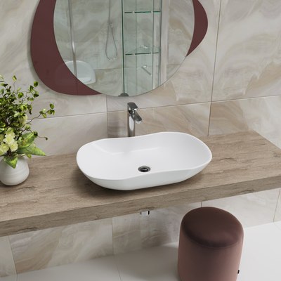 Умывальник Lauter 21570 + клапан 21190CH + сифон 21635CH