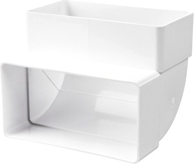 Колено воздуховода Семь ветров Вертикальное 110x55 / 5252 - фото