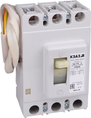 Выключатель автоматический КЭАЗ ВА51-35М1-341810-16А-250-690AC-НР230AC/220DC-УХЛ3 / 145542 - фото