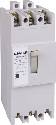 Выключатель автоматический КЭАЗ АЕ2043-100-20А-12Iн-400AC-У3 / 104132 - фото
