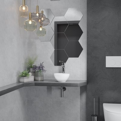 Умывальник Lauter 21601E + клапан 21190W + сифон 21635W