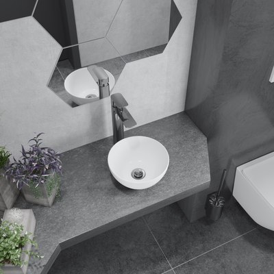 Умывальник Lauter 21601E + клапан 21190G + сифон 21635G