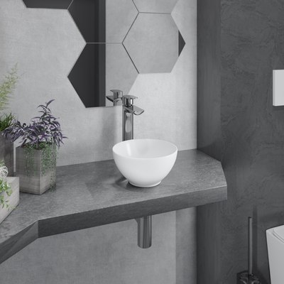 Умывальник Lauter 21601E + клапан 21190G + сифон 21635G