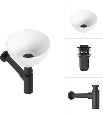 Умывальник Lauter 21601E + клапан 21190B + сифон 21635B - фото