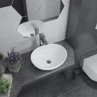 Умывальник Lauter 21652 + клапан 21190CH + сифон 21635CH