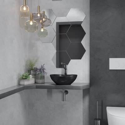 Умывальник Lauter 21652-A + клапан 21190G + сифон 21635G