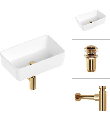 Умывальник Lauter 21674A + клапан 21190G + сифон 21635G - фото