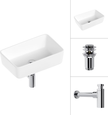 Умывальник Lauter 21674A + клапан 21190CH + сифон 21635CH - фото