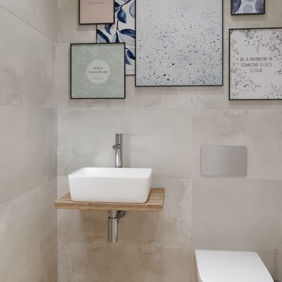 Умывальник Lauter 21674B + клапан 21190W + сифон 21635W