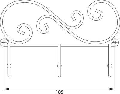 Вешалка для одежды ЗМИ Кружева 3 / ВН 275