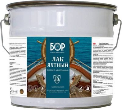Лак БОР Яхтный бесцветный глянцевый - фото