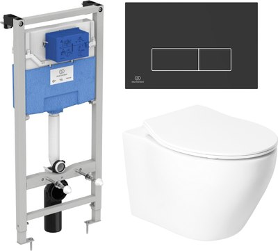 Унитаз подвесной с инсталляцией Saniteco KW-99046 + R020467 + R0121A6