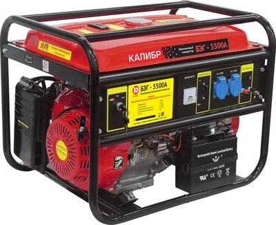 Бензиновый генератор Калибр БЭГ-5500А (30107)
