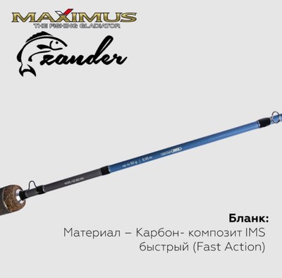 Удилище MAXIMUS Long Hand 382h Zander 0.95м 50гр / MIRLHZ382H