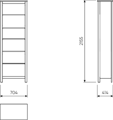 Стеллаж Mio Tesoro Сага 70 2.08.07.110.6