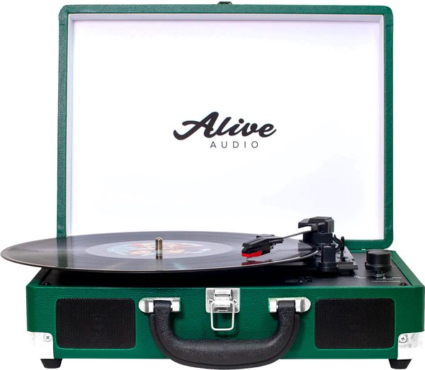 Проигрыватель виниловых пластинок Alive Audio Glam Pine c Bluetooth / GLM-01-PN - фото