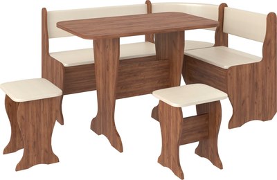 Обеденная группа Премиум Оптима (крафт табачный/обивка кожзам 209к) - фото