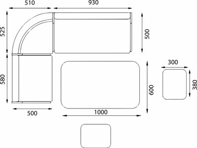Обеденная группа Премиум Оптима (крафт табачный/обивка кожзам 209к)