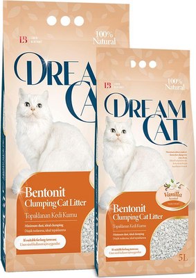 Наполнитель для туалета Dream Cat Бентонитовый Vanilla