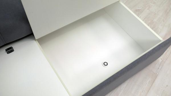 Диван угловой Сириус Лидер-1 c оттоманкой ППУ 300x165