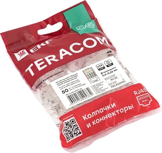 Коннектор EKF Teracom TRC-PLUG-5EUTP-50 - фото
