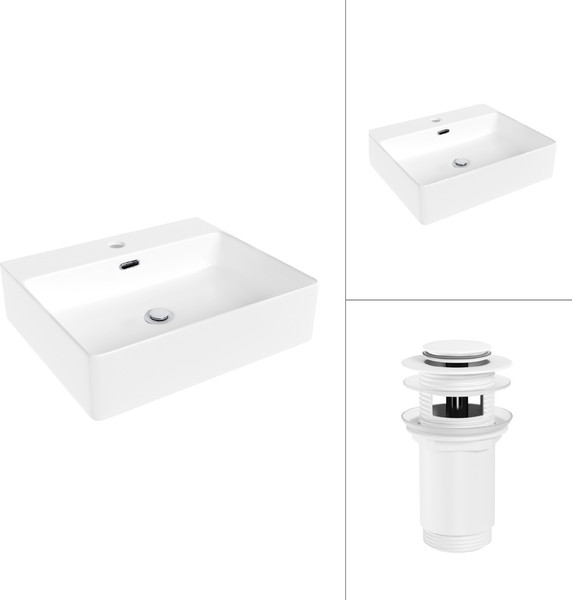 Умывальник Lauter 21478 + клапан 21190W - фото