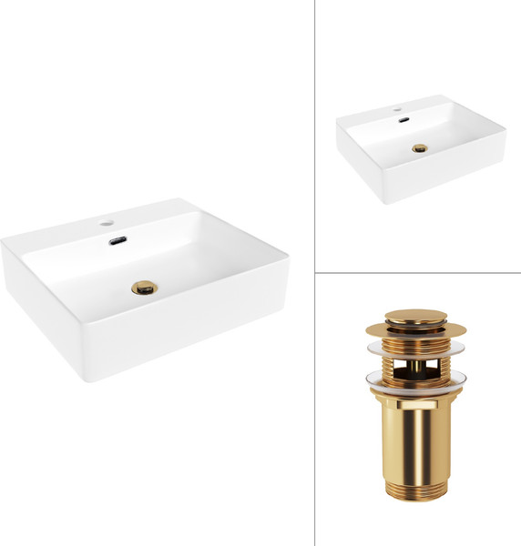 Умывальник Lauter 21478 + клапан 21190G - фото