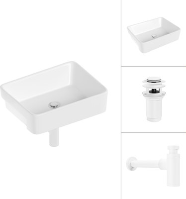 Умывальник Lauter 21675 + клапан 21190W + сифон 21635W - фото