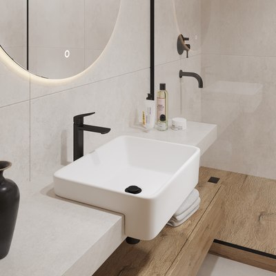 Умывальник Lauter 21675 + клапан 21190W + сифон 21635W