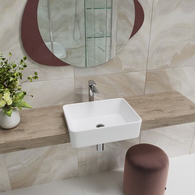 Умывальник Lauter 21675 + клапан 21190W + сифон 21635W