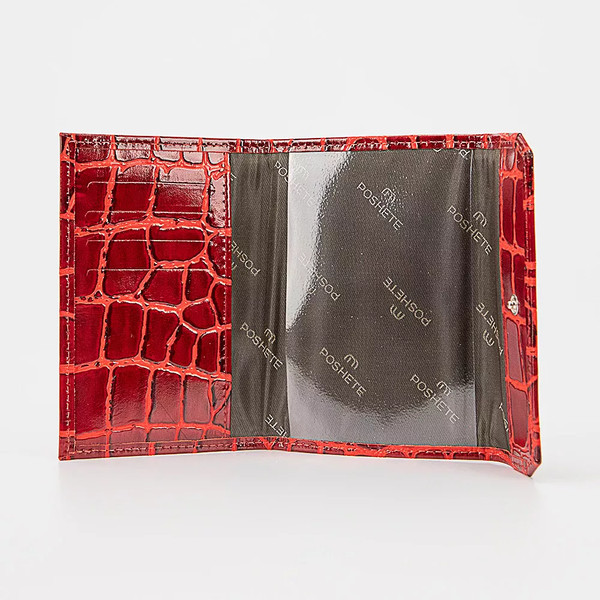 Обложка на паспорт Poshete 604-128-KR/ET-RED