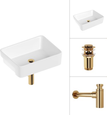 Умывальник Lauter 21675 + клапан 21190G + сифон 21635G - фото