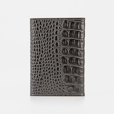 Обложка на паспорт Poshete 604-128-KR/KM-BLK