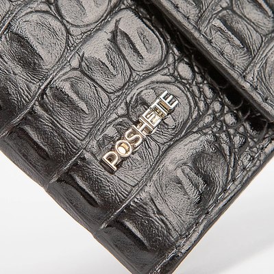 Обложка на паспорт Poshete 604-128-KR/KM-BLK