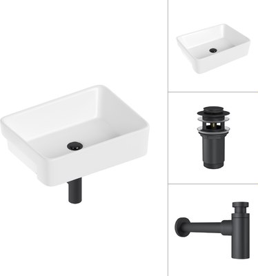 Умывальник Lauter 21675 + клапан 21190B + сифон 21635B - фото