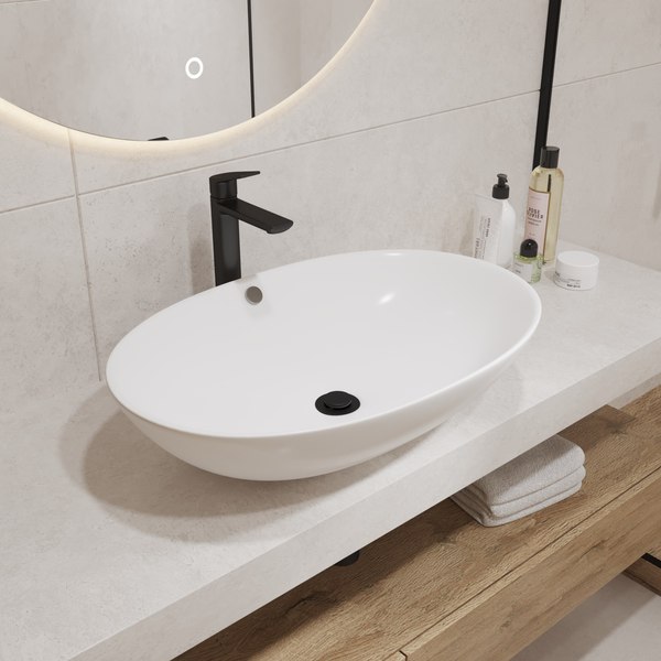 Умывальник Lauter 21709 + клапан 21190W + сифон 21635W