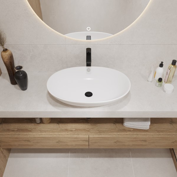 Умывальник Lauter 21709 + клапан 21190W + сифон 21635W