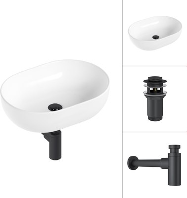 Умывальник Lauter 21836A + клапан 21190B + сифон 21635B - фото