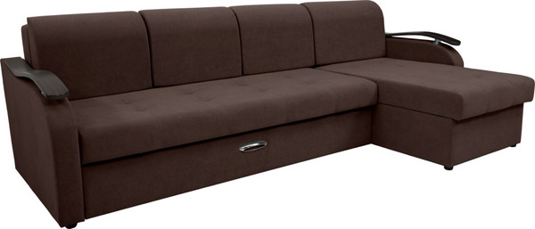 Диван угловой Сириус Лидер-2 c оттоманкой ППУ 290x165 - фото