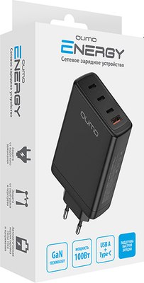 Адаптер питания сетевой Qumo Energy Charger GaN / Q49543