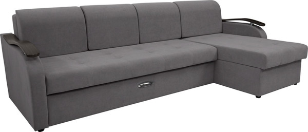 Диван угловой Сириус Лидер-2 c оттоманкой ППУ 290x165 - фото