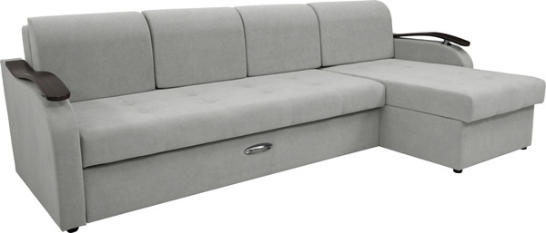 Диван угловой Сириус Лидер-2 c оттоманкой ППУ 290x165 - фото