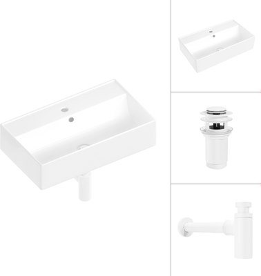 Умывальник Lauter 21855 + клапан 21190W + сифон 21635W - фото