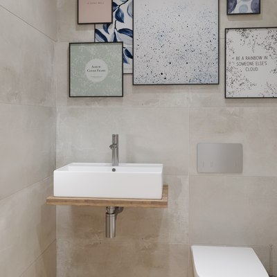 Умывальник Lauter 21855 + клапан 21190W + сифон 21635W