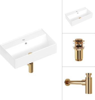 Умывальник Lauter 21855 + клапан 21190G + сифон 21635G - фото