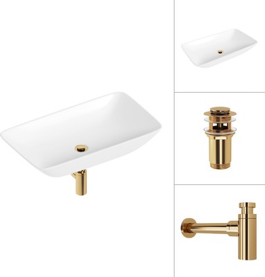 Умывальник Lauter 21886 + клапан 21190G + сифон 21635G - фото