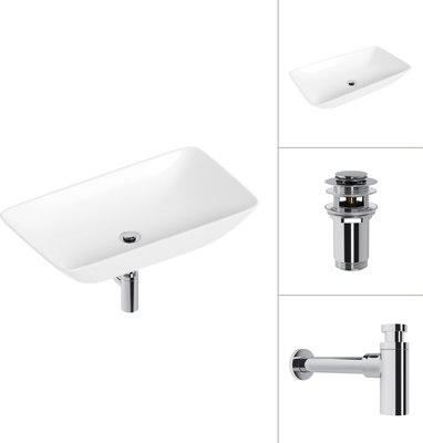 Умывальник Lauter 21886 + клапан 21190CH + сифон 21635CH - фото