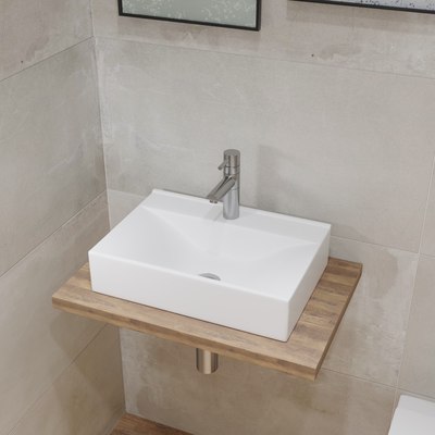 Умывальник Lauter 21887B + клапан 21190W + сифон 21635W