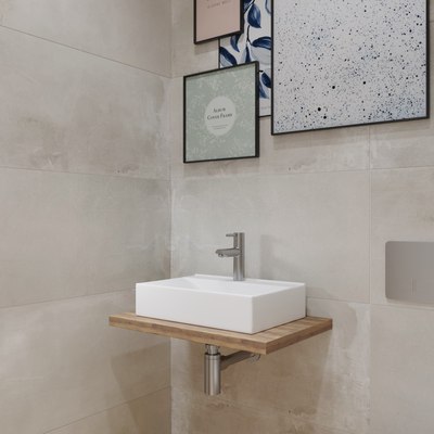 Умывальник Lauter 21887B + клапан 21190CH + сифон 21635CH