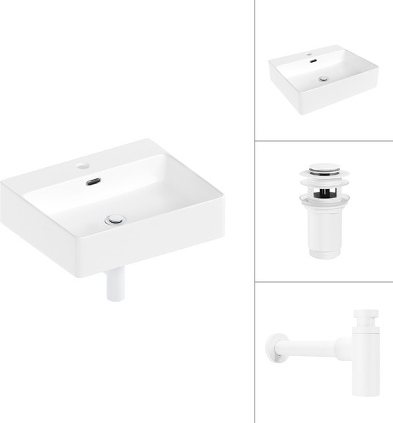 Умывальник Lauter 21478 + клапан 21190W + сифон 21635W - фото